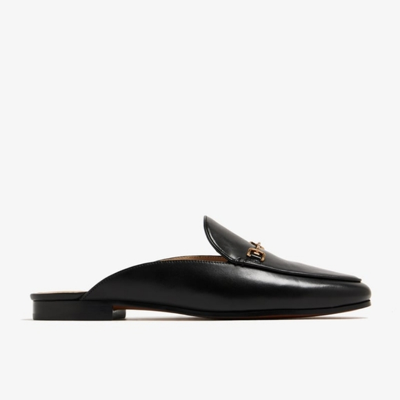 Sam Edelman Linnie Bit Mules / Black Leather Flats Size 10.5. - Picture 2 of 9